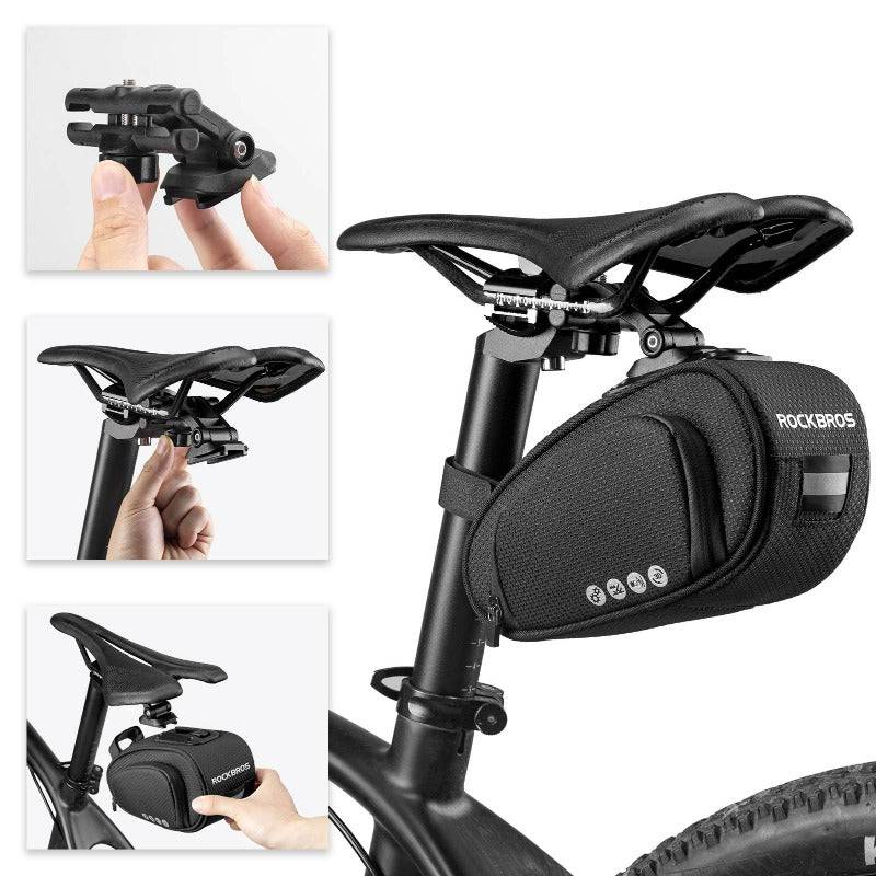Satteltasche mit Schnellverschluss 1L für MTB Rennrad Faltrad ROCKBROS