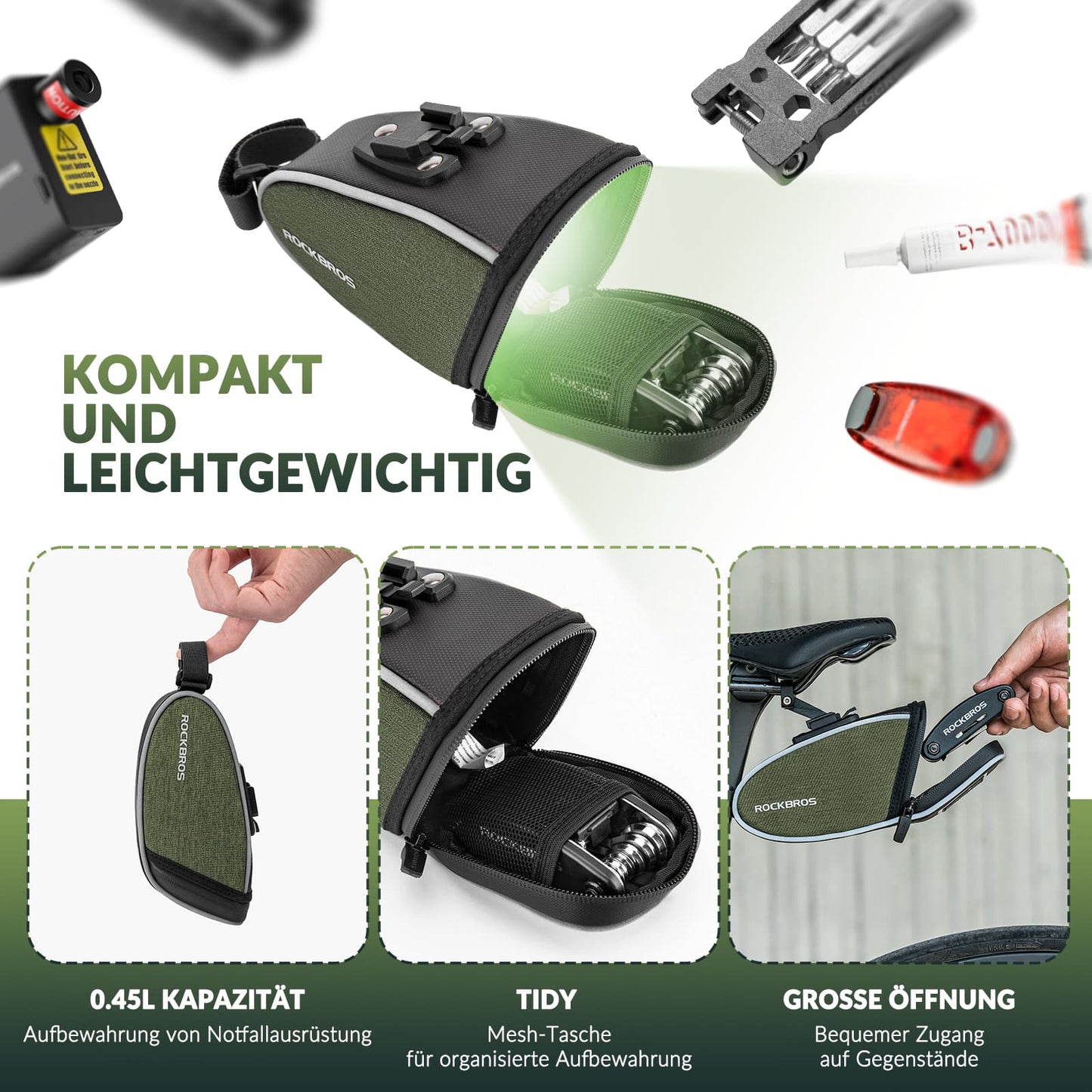 Satteltaschen Wasserabweisend Werkzeugtasche 2024 neuer Stil ROCKBROS