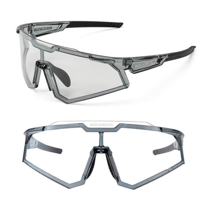 Sonnenbrille Fahrradbrille Selbsttönend Outdoor UV400 Schutz ROCKBROS
