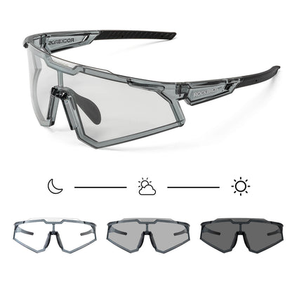 Sonnenbrille Fahrradbrille Selbsttönend Outdoor UV400 Schutz ROCKBROS