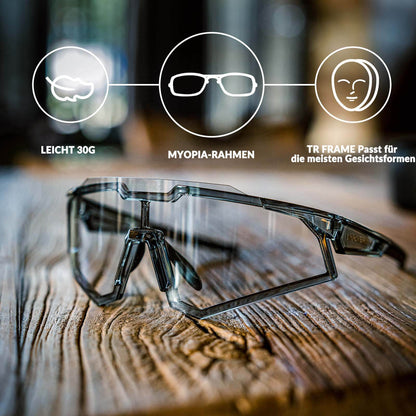 Sonnenbrille Fahrradbrille Selbsttönend Outdoor UV400 Schutz ROCKBROS