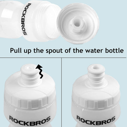 Sport Trinkflasche 600 ml aus PP5 mit Staubschutzhülle geliefert ROCKBROS