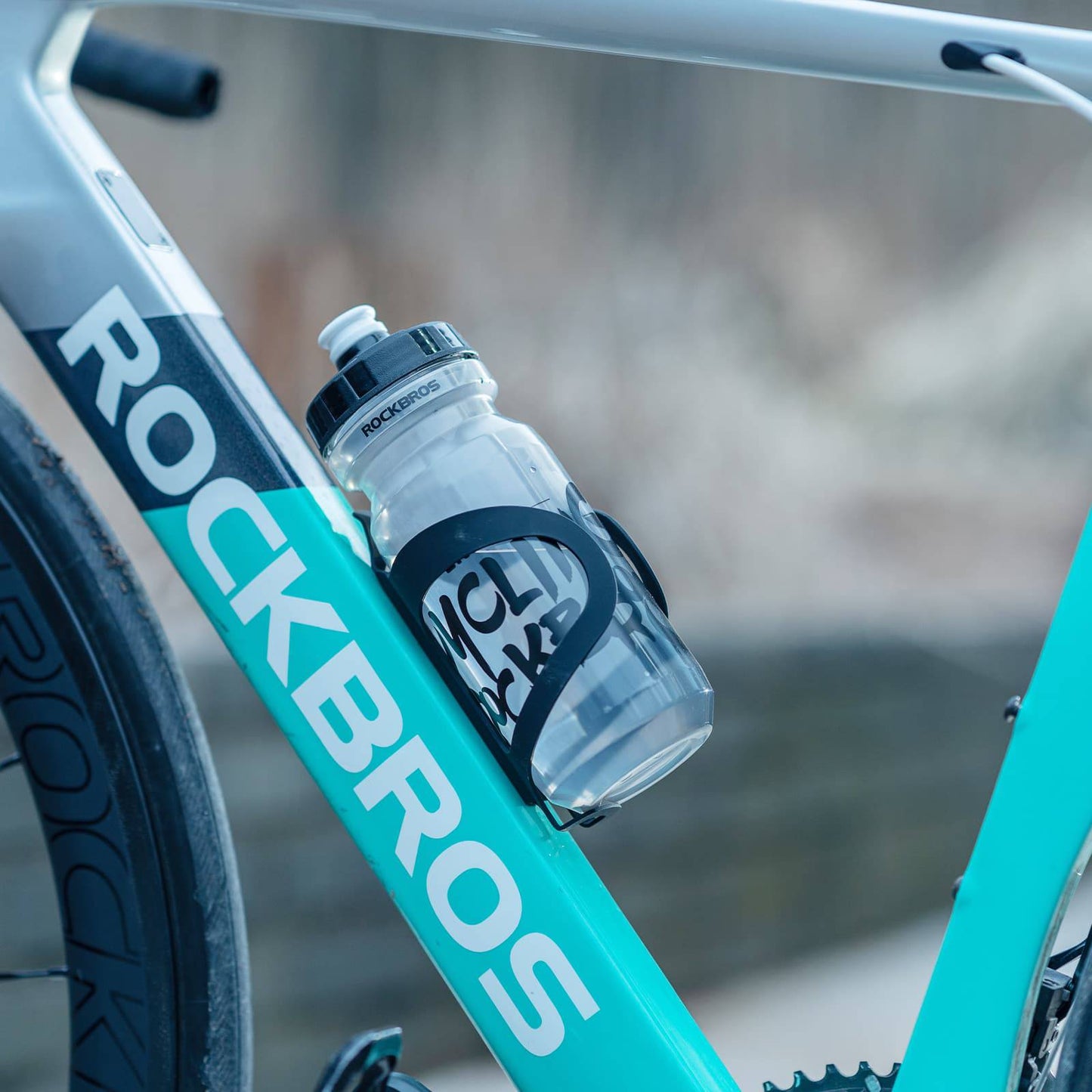Sport Trinkflasche 600 ml aus PP5 mit Staubschutzhülle geliefert ROCKBROS