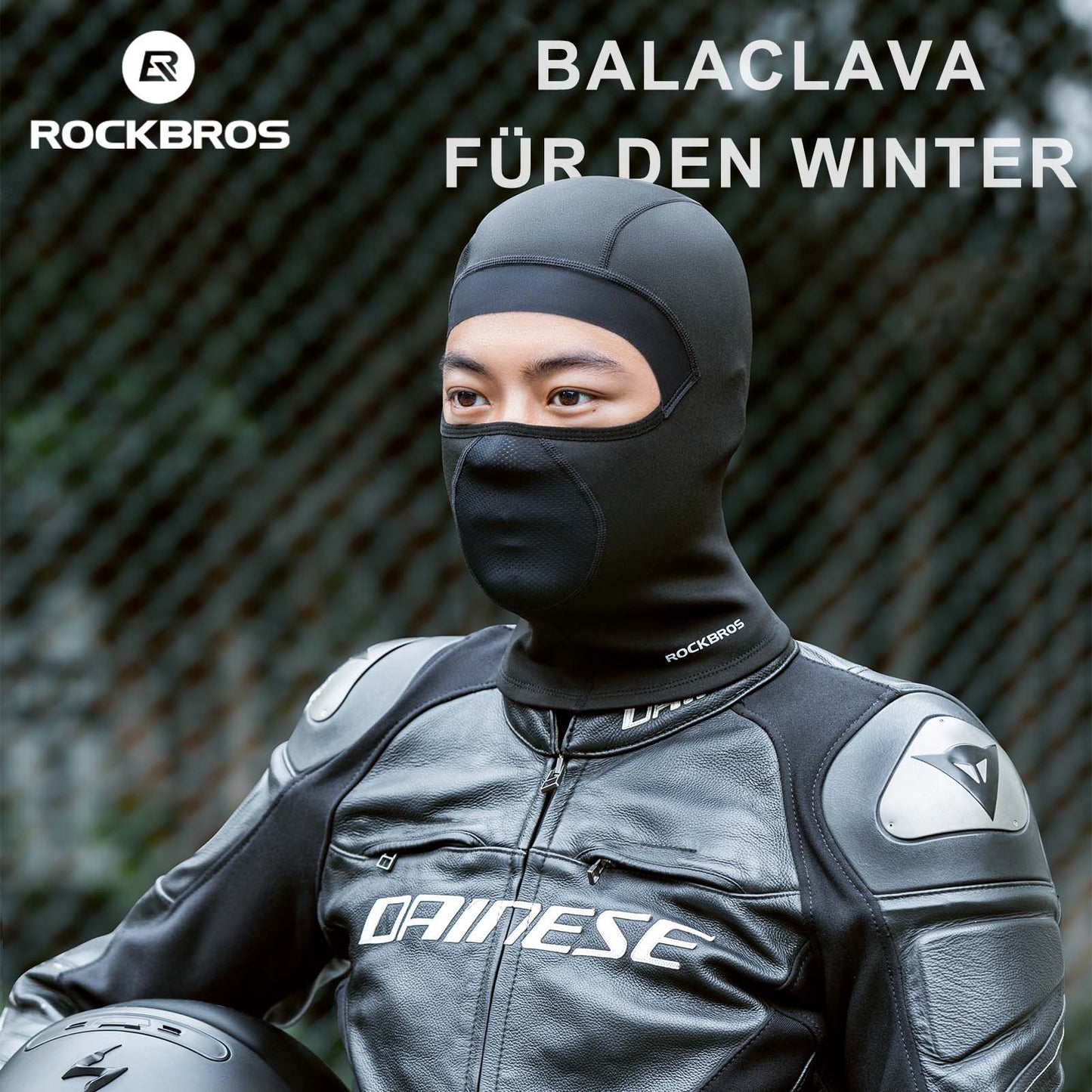 Sturmhaube Balaclava Herbst Winter Skimaske Atmungsaktiv Gesichtshaube ROCKBROS