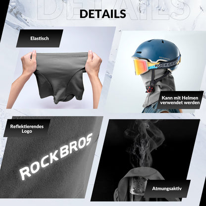 Sturmhaube 2er Set Herbst Winter Balaclava für Outdoorsports Unisex ROCKBROS