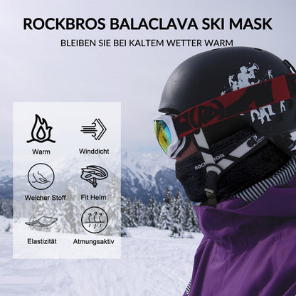 Sturmhaube 2er Set Herbst Winter Balaclava für Outdoorsports Unisex ROCKBROS