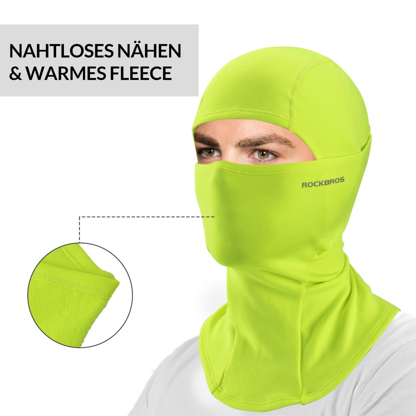 Sturmhaube 2er Set Herbst Winter Balaclava für Outdoorsports Unisex ROCKBROS