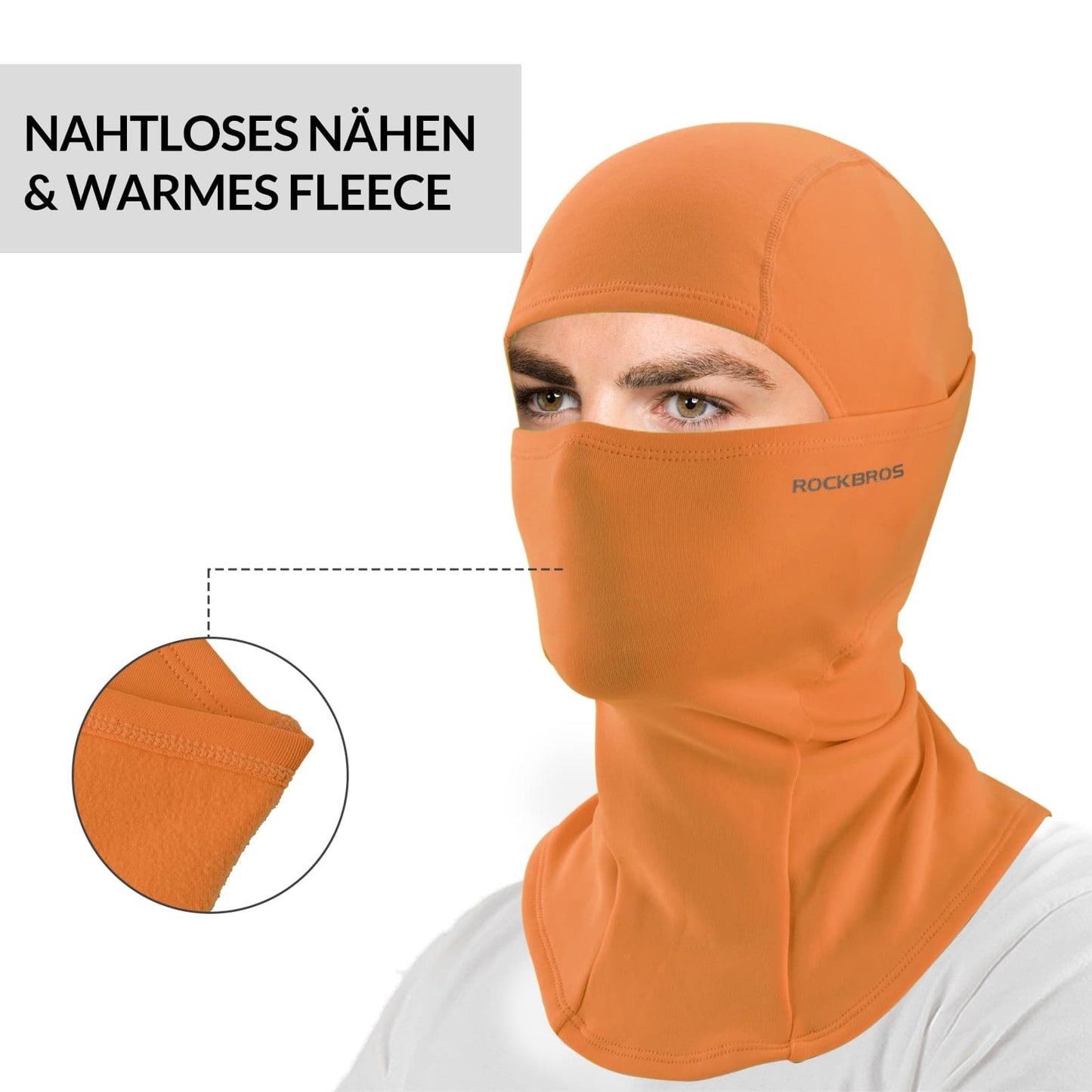 Sturmhaube 2er Set Herbst Winter Balaclava für Outdoorsports Unisex ROCKBROS