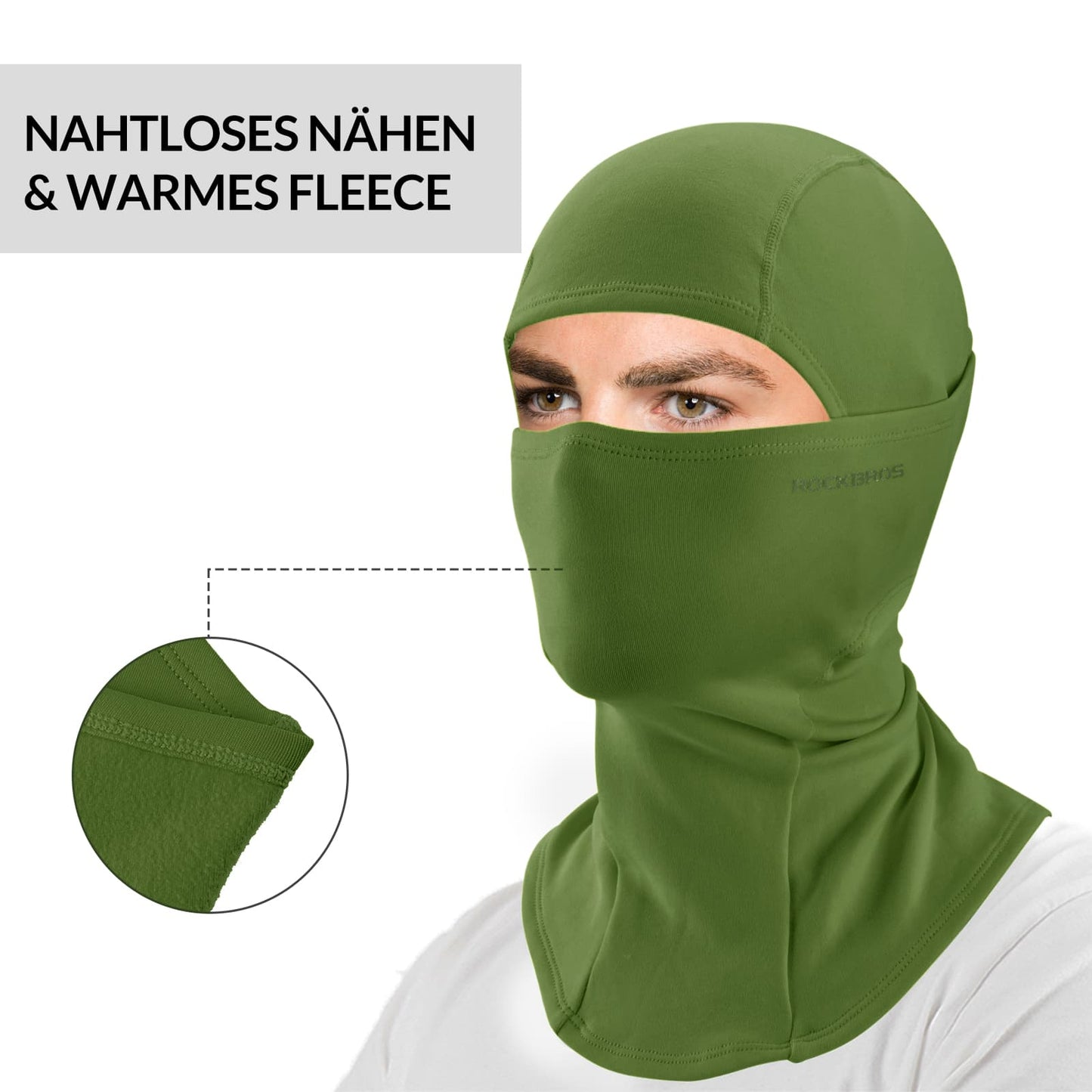 Sturmhaube 2er Set Herbst Winter Balaclava für Outdoorsports Unisex ROCKBROS