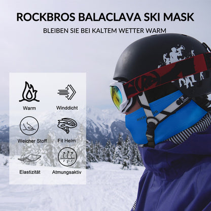 Sturmhaube 2er Set Herbst Winter Balaclava für Outdoorsports Unisex ROCKBROS