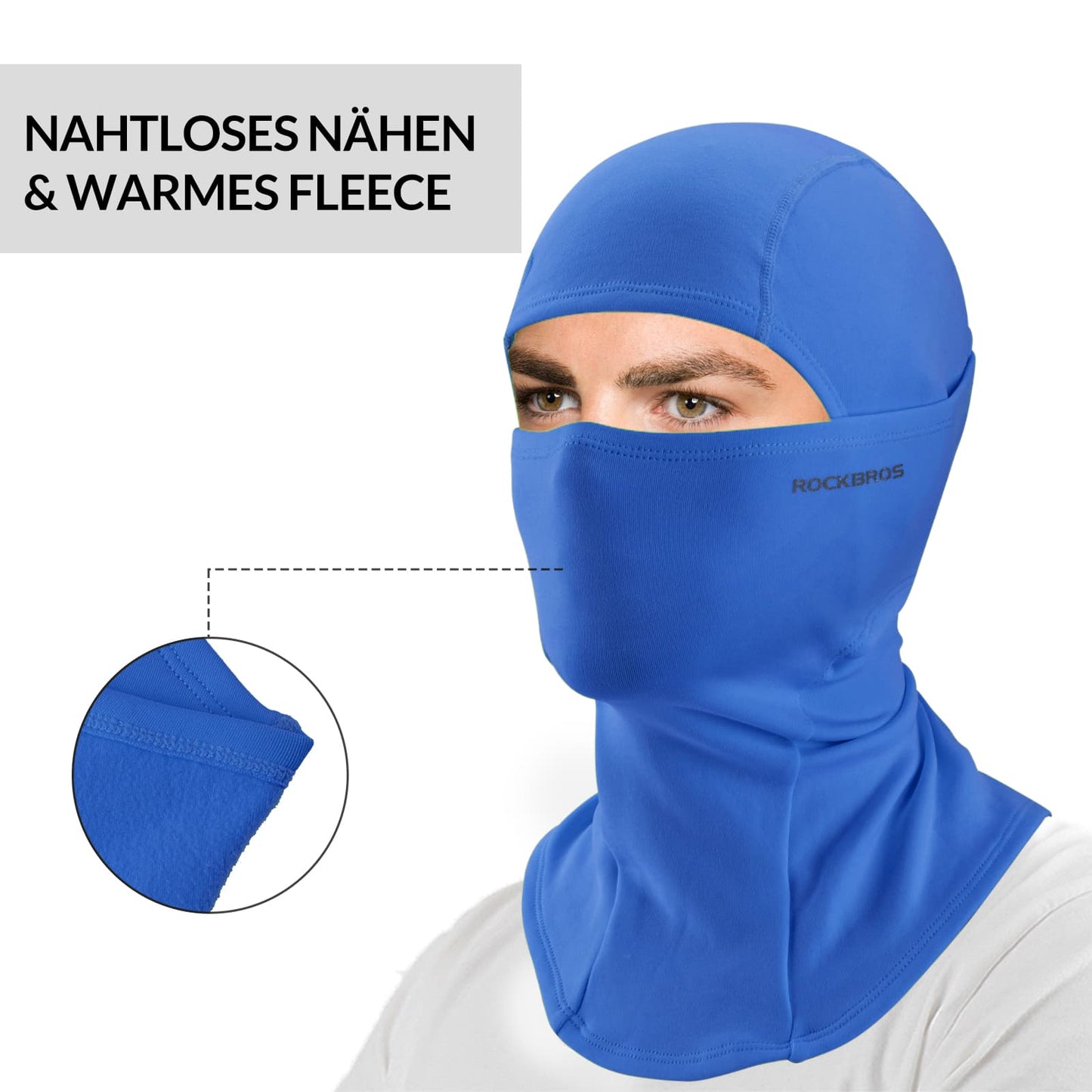 Sturmhaube 2er Set Herbst Winter Balaclava für Outdoorsports Unisex ROCKBROS