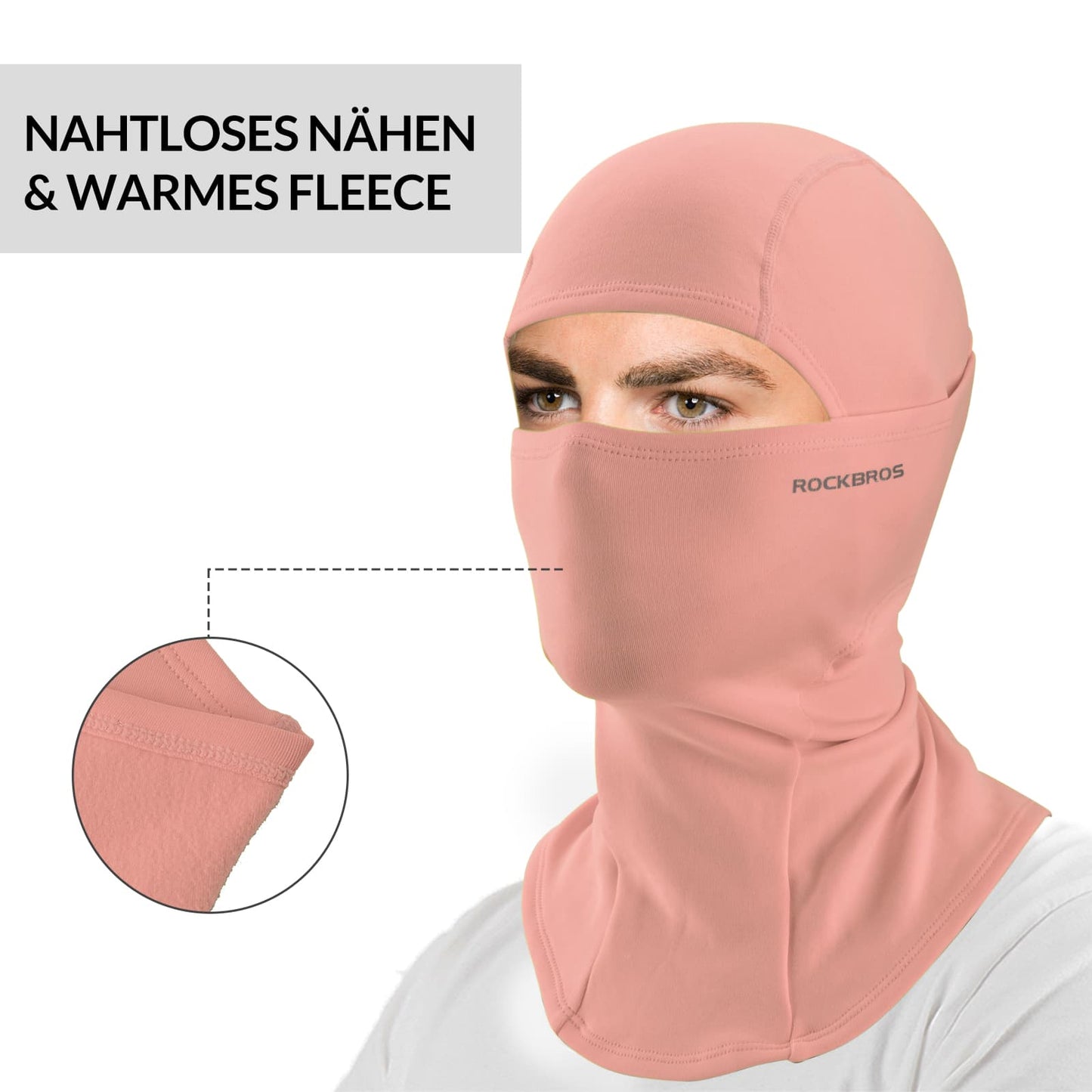 Sturmhaube 2er Set Herbst Winter Balaclava für Outdoorsports Unisex ROCKBROS