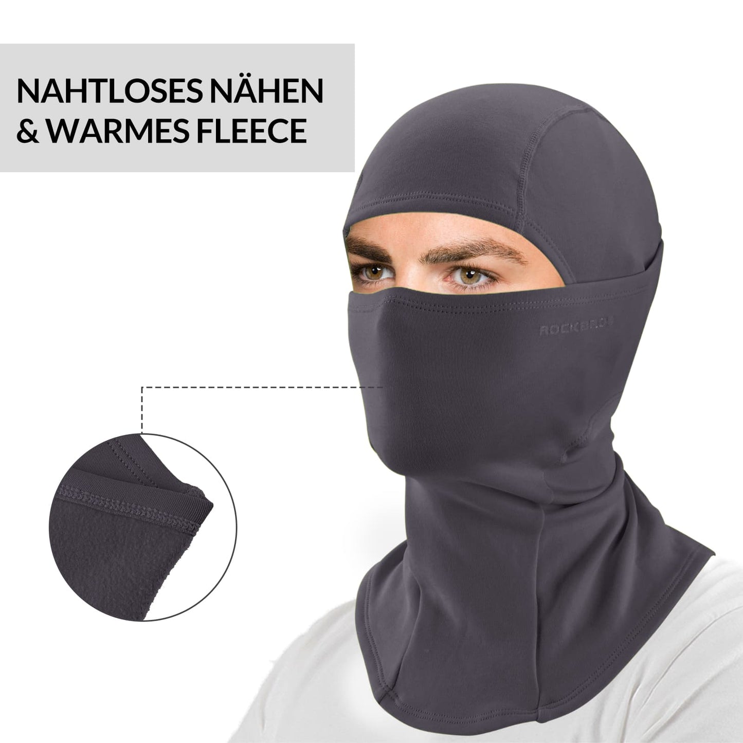 Sturmhaube 2er Set Herbst Winter Balaclava für Outdoorsports Unisex ROCKBROS