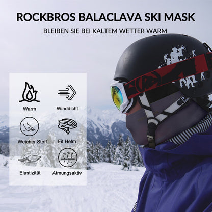 Sturmhaube 2er Set Herbst Winter Balaclava für Outdoorsports Unisex ROCKBROS