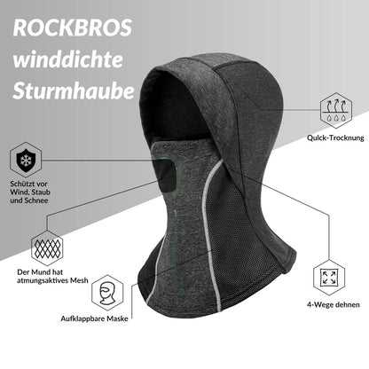 Sturmhaube mit atmungsaktivem Mesh für Outdoorsports Unisex ROCKBROS
