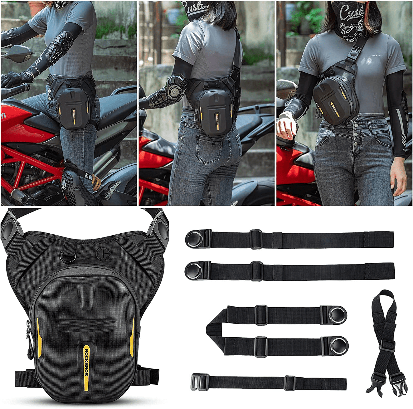 Tankrucksack Magnet Motorrad Beintasche mit Schultertragegurt ROCKBROS