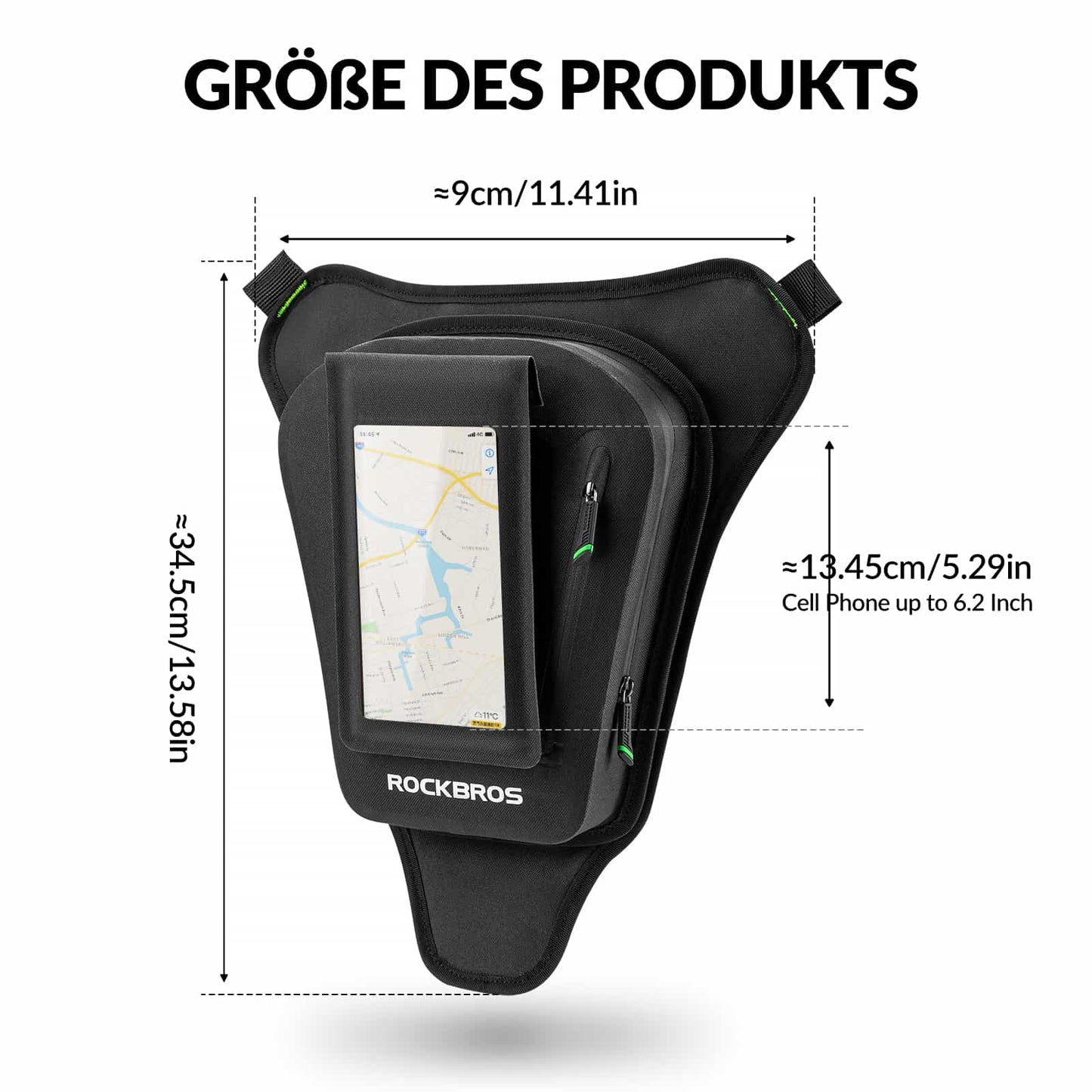 Tankrucksack Motorrad Beintasche mit Magnetische-Absaugung ROCKBROS