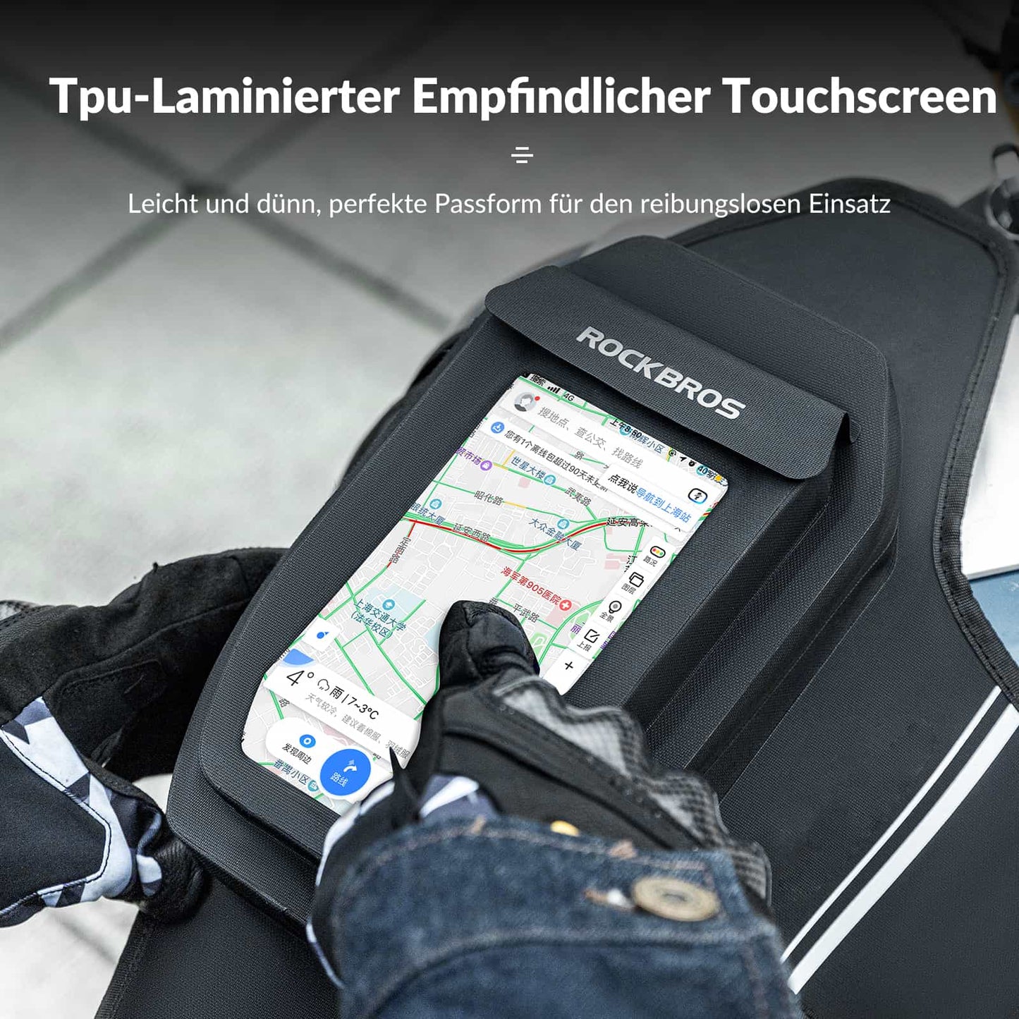 Tankrucksack Motorrad Beintasche mit Magnetische-Absaugung ROCKBROS