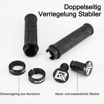 Ultra-Leicht Fahrradgriffe aus Gummi mit Aluminium Lock-on Design ROCKBROS