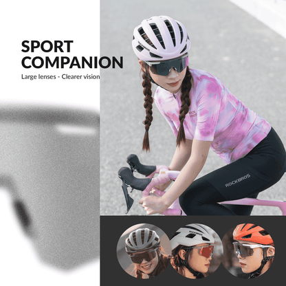 Ultraleicht Fahrradbrille Selbsttönende Sonnenbrille mit UV400-Schutz ROCKBROS
