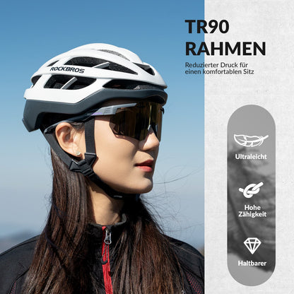 Ultraleicht Fahrradbrille Selbsttönende Sonnenbrille mit UV400-Schutz ROCKBROS