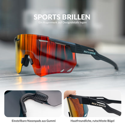 Ultraleicht Fahrradbrille Selbsttönende Sonnenbrille mit UV400-Schutz ROCKBROS