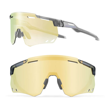 ROCKBROS Ultraleichte und Selbsttönende Fahrradbrille (UV400)