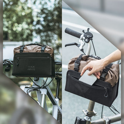 Wasserdicht Lenkertasche Abnehmbar Fahrradkorb ca.5,5L ROCKBROS