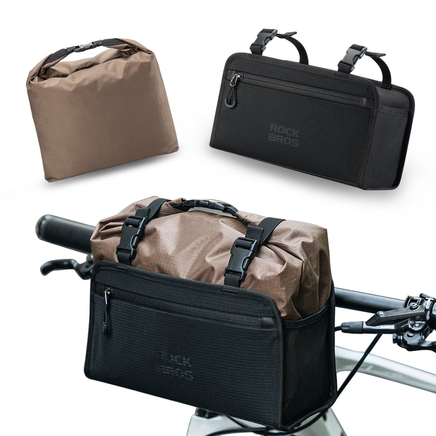 Wasserdicht Lenkertasche Abnehmbar Fahrradkorb ca.5,5L ROCKBROS