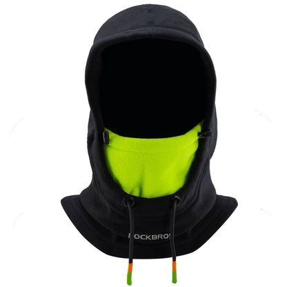 Winter Skimaske Vlies Balaclava für Frauen und Männer Schwarz Grün ROCKBROS
