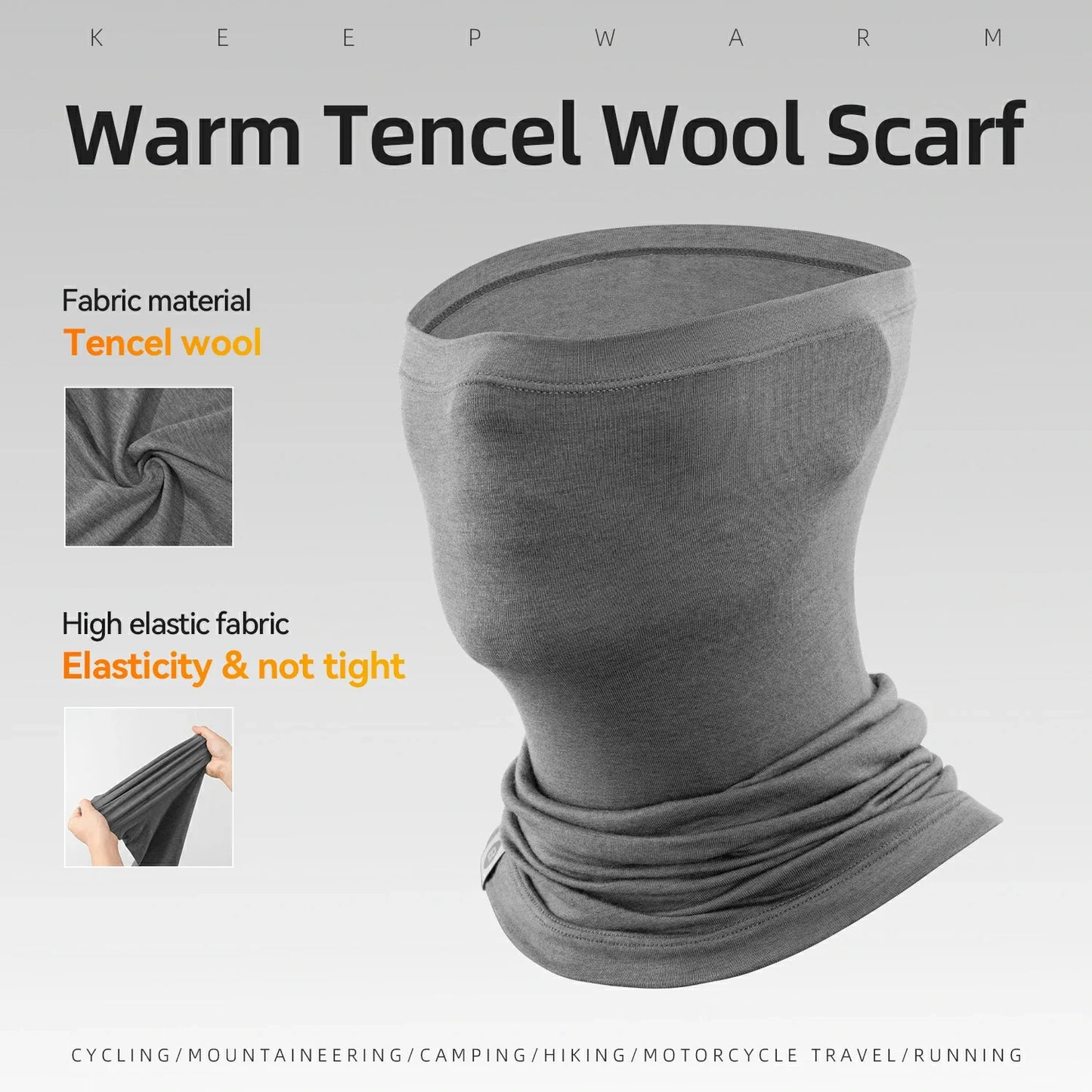 Winter Thermo Halstuch aus Wolle Schlauchtuch ROCKBROS