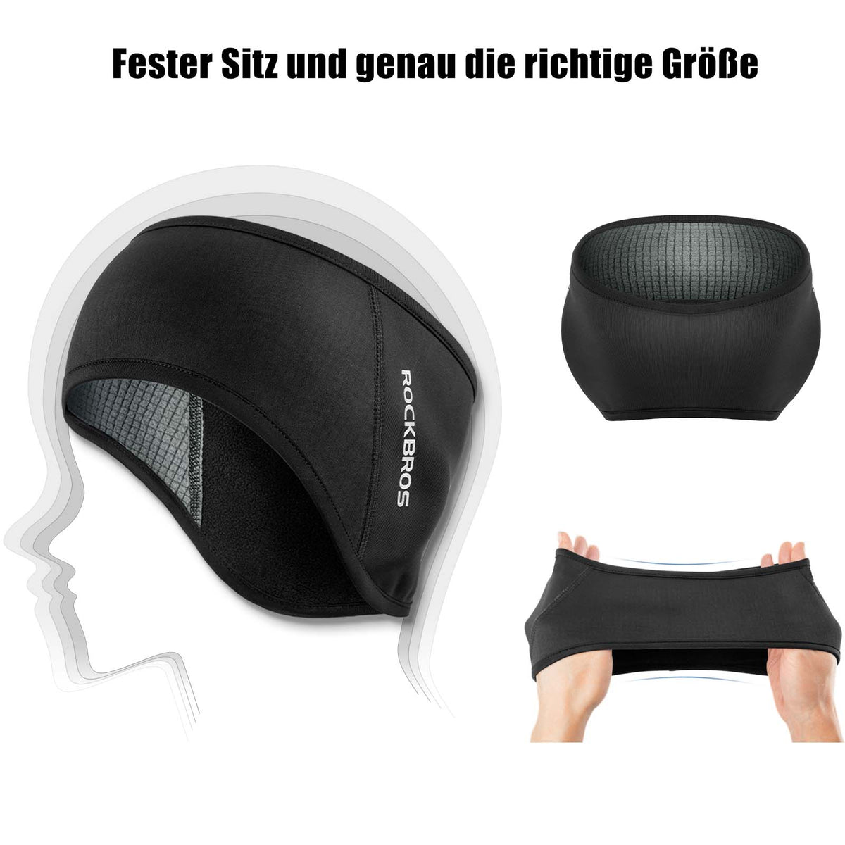 Winter Thermo Radfahren Ohrwärmer Stirnbänder für Männer Frauen ROCKBROS