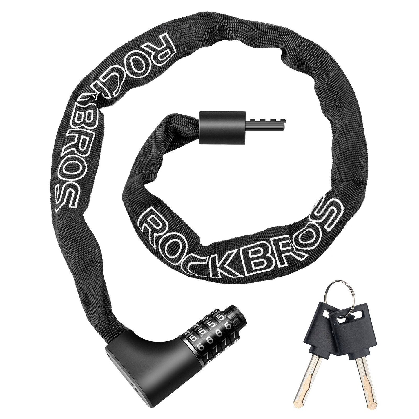 Zahlenschloss mit 4-stelligem Zahlencode 96 cm Länge ROCKBROS