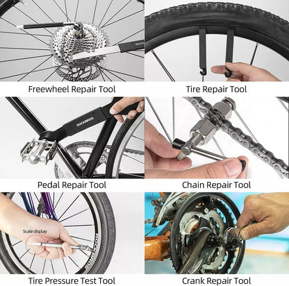 ROCKBROS Fahrrad Reparatur Multifunktionswerkzeug Werkzeugkoffer Set 44 in 1