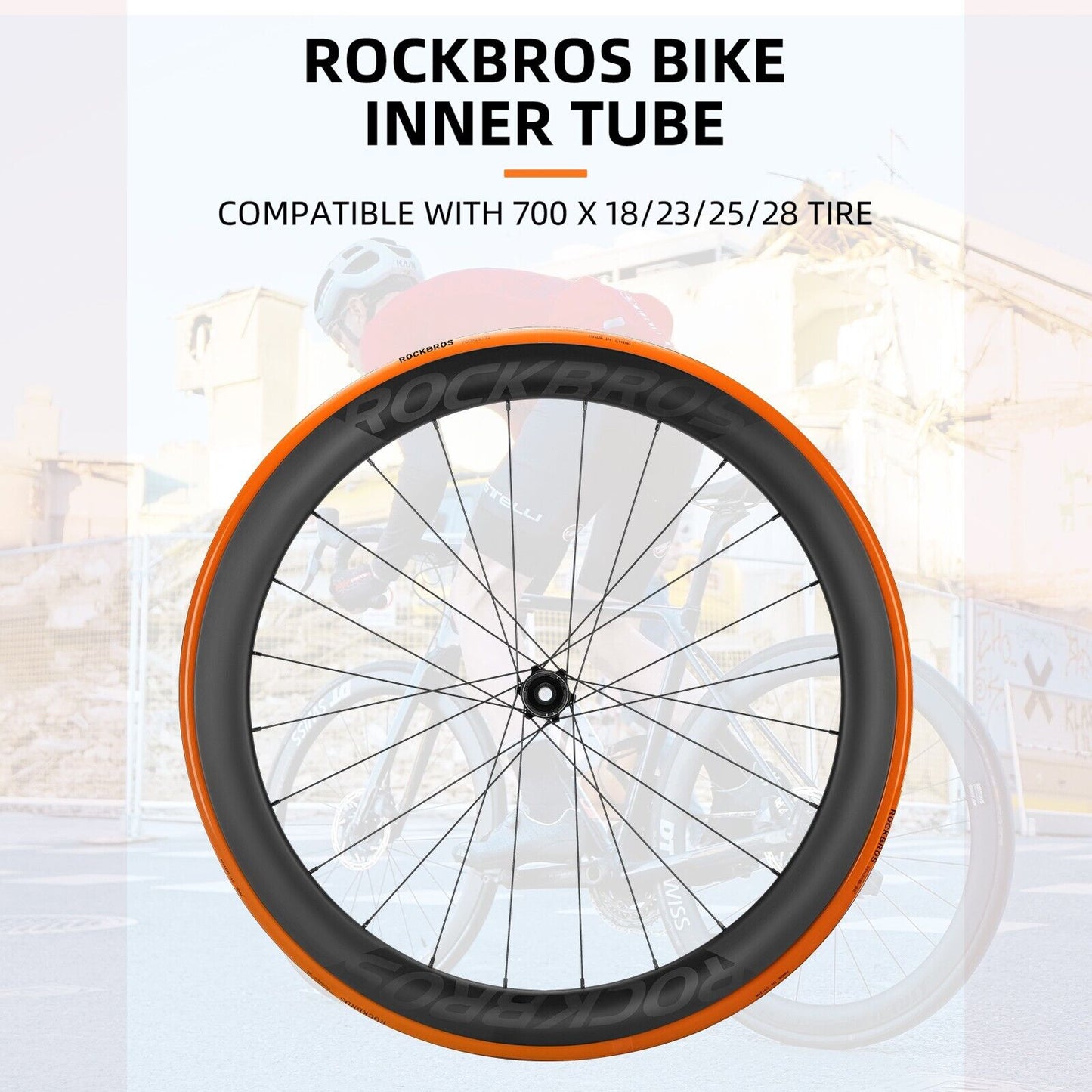 ROCKBROS Fahrradschlauch 700 x 18-32C 35g TPU Presta Ventil Rennrad