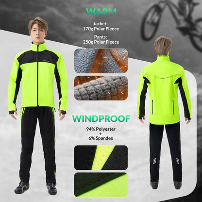 ROCKBROS Fahrradbekleidung Hose Windhose Sporthose Winddicht M-4XL