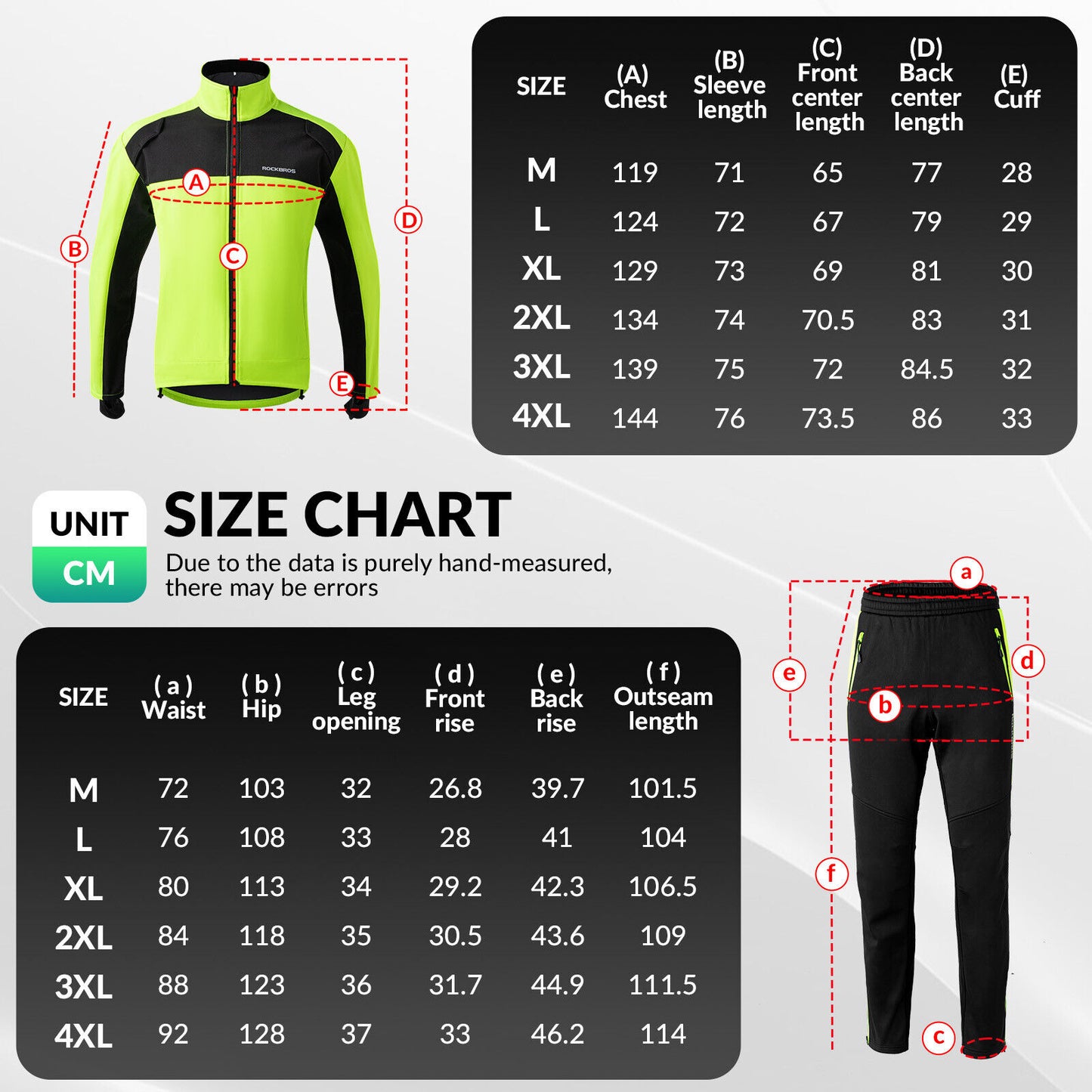 ROCKBROS Fahrradbekleidung Fahrradjacke Windjacke Winddicht M-4XL