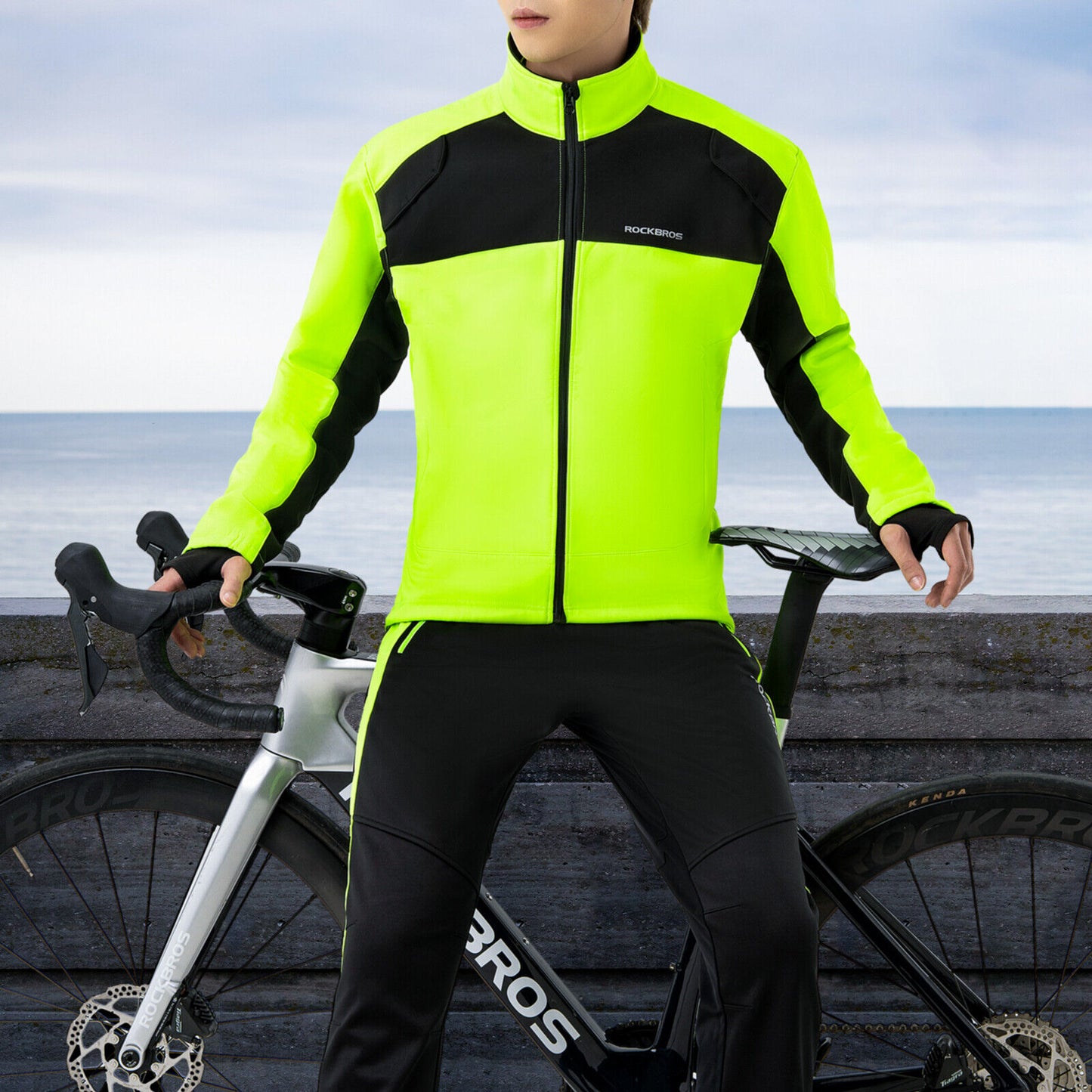 ROCKBROS Fahrradbekleidung Fahrradjacke Windjacke Winddicht M-4XL