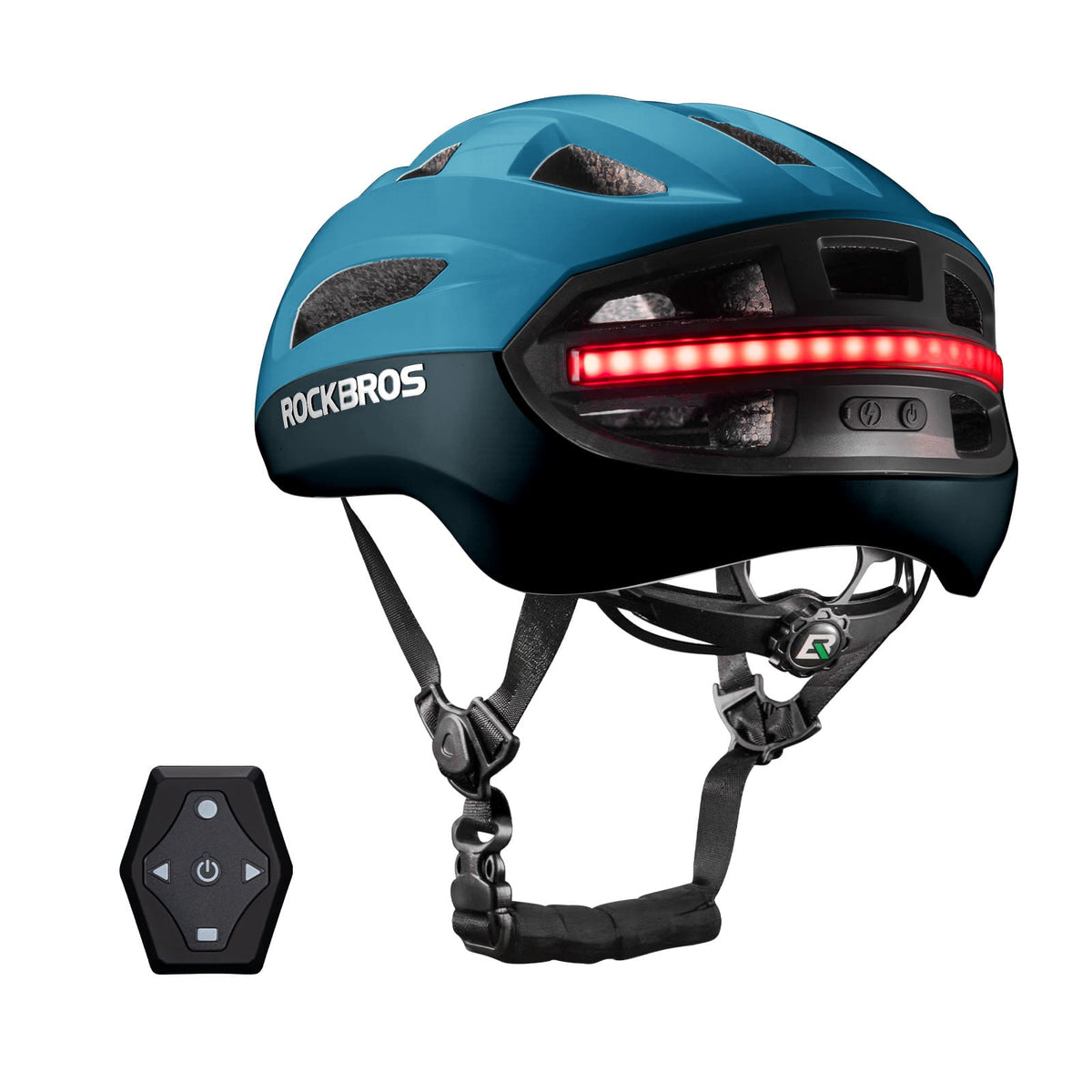 ROCKBROS Fernsteuerbarer Smart Fahrradhelm mit Licht