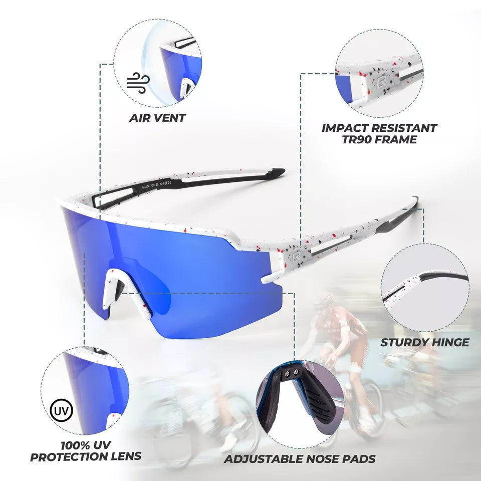 ROCKBROS Polarisierte/Selbsttönende Sonnenbrille Radbrille Fahrrad UV400 UNISEX