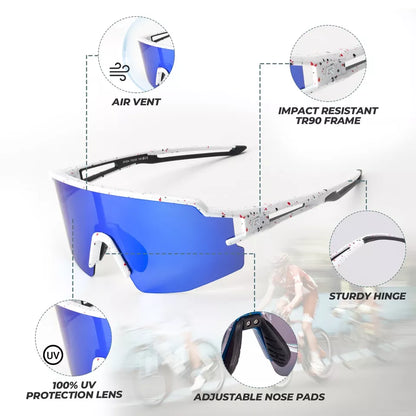 ROCKBROS Polarisierte/Selbsttönende Sonnenbrille Radbrille Fahrrad UV400 UNISEX