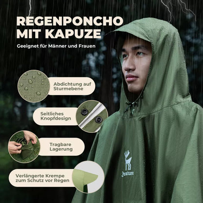 Qunature Outdoors Multifunktional Regenponcho Fahrrad Regencape Regen Poncho