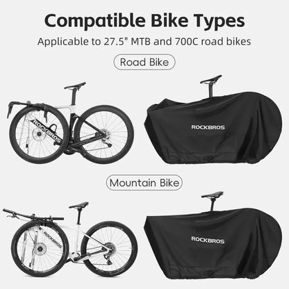 ROCKBROS Fahrradabdeckung für 27,5 Zoll /700C Fahrrad Fahrradplane Wasserabweisend