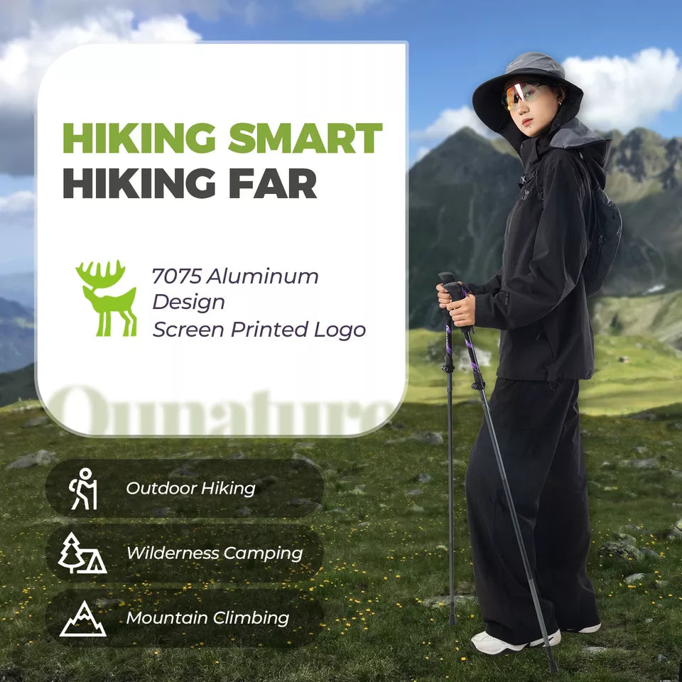 Trekkingstöcke Wanderstöcke Set 7075 Aluminium 130cm