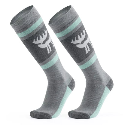 Qunature 1 Paar Skisocken Unisex Skisocken für Skifahren Snowboarden Wintersport