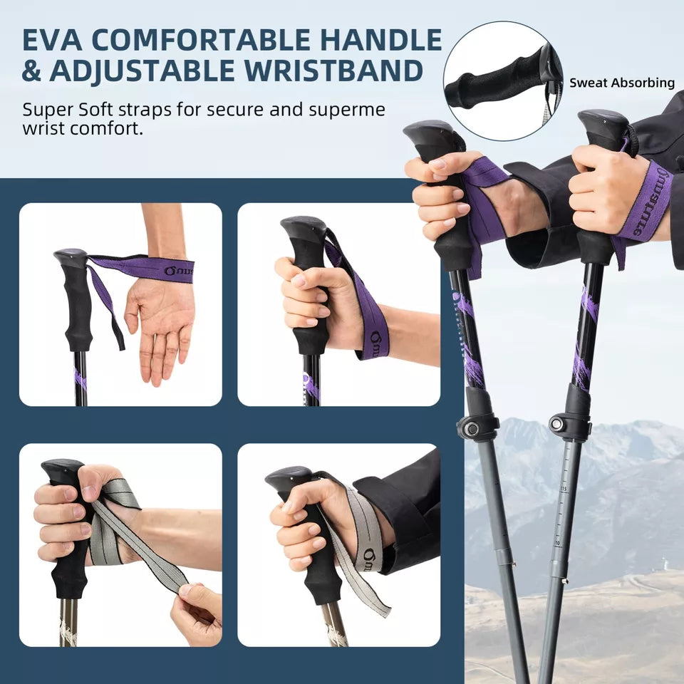 Trekkingstöcke Wanderstöcke Set 7075 Aluminium 130cm