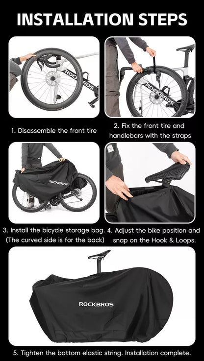 ROCKBROS Fahrradabdeckung für 27,5 Zoll /700C Fahrrad Fahrradplane Wasserabweisend