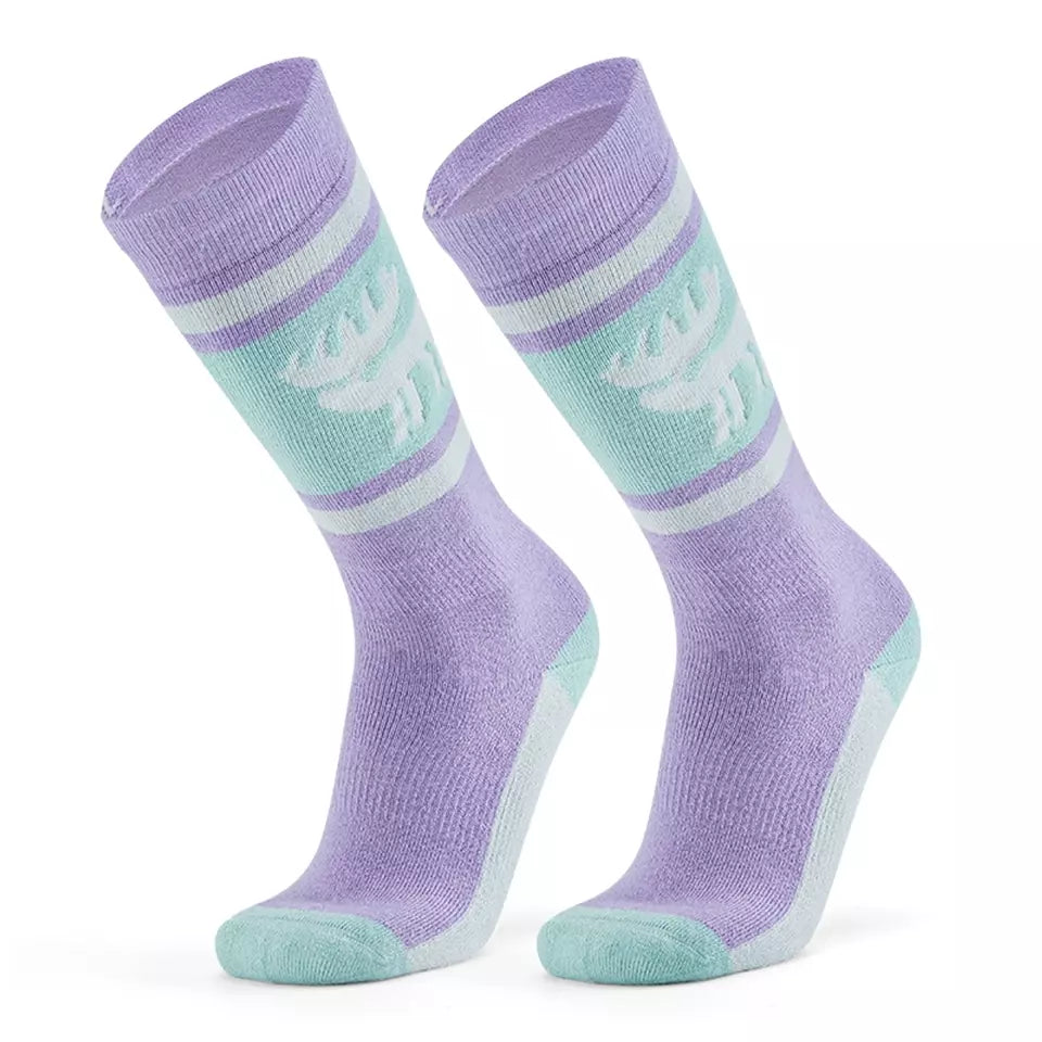 Qunature 1 Paar Skisocken Unisex Skisocken für Skifahren Snowboarden Wintersport