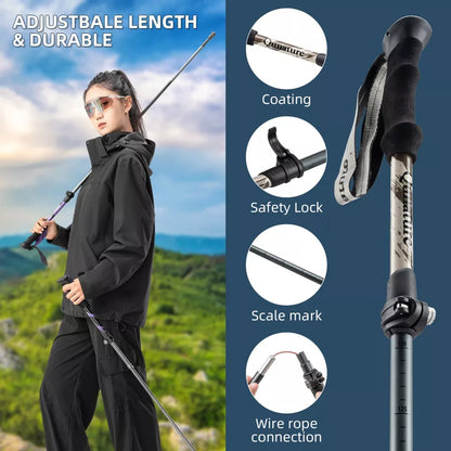 Trekkingstöcke Wanderstöcke Set 7075 Aluminium 130cm