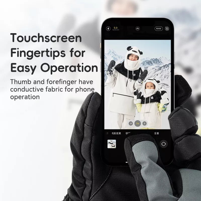 Qunature Winter-Skihandschuhe Touchscreen wasserdichte Handschuhe Schnee